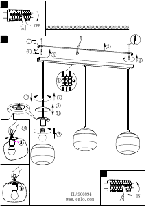 Bruksanvisning Eglo 900894 Lampa