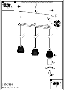 Bruksanvisning Eglo 900897 Lampa