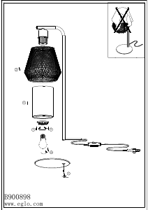 Bruksanvisning Eglo 900898 Lampa