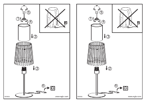 Bruksanvisning Eglo 900904 Lampa