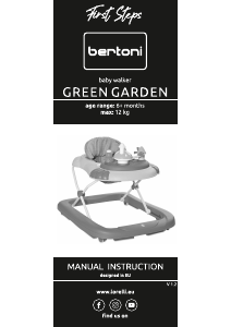 Manual Bertoni Green Garden Baby Walker