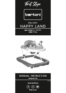 Manual Bertoni Happy Land Baby Walker