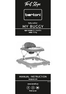 Manual Bertoni My Buggy Baby Walker