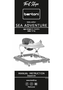 Handleiding Bertoni Sea Adventure Loopwagen