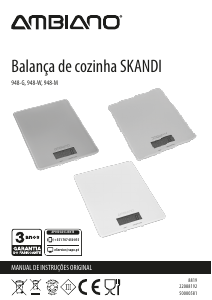 Manual Ambiano 948-M Skandi Balança de cozinha