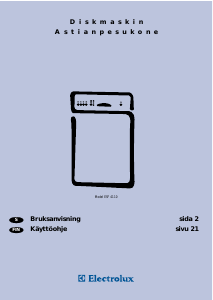 Bruksanvisning Electrolux ESF4110 Diskmaskin