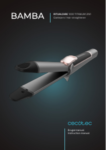 Manual Cecotec Bamba RitualCare 1000 Titanium 2in1 Hair Straightener