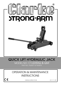 Manual Clarke CTJ 2250Q Jack