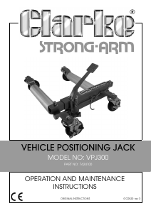 Manual Clarke VPJ 300 Jack