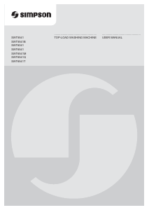 Handleiding Simpson SWT5541B Wasmachine