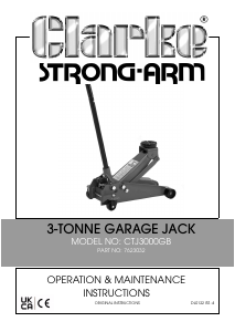 Handleiding Clarke CTJ 3000GB Krik