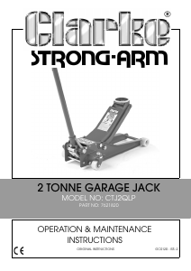 Handleiding Clarke CTJ 2QLP Krik