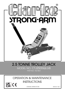 Handleiding Clarke CTJ 2500QLGB Krik