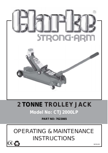Handleiding Clarke CTJ 2000LP Krik