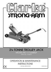 Handleiding Clarke CTJ 2250LP Krik