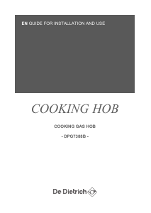 Manual De Dietrich DPG7388B Hob