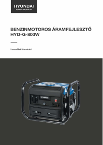 Használati útmutató Hyundai HYD-G-800W Generátor