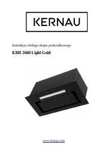 Instrukcja Kernau KBH 2660 Light Gold Okap kuchenny