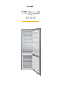 Посібник Kernau KFRC 20163.1 NF IX Холодильник із морозильною камерою