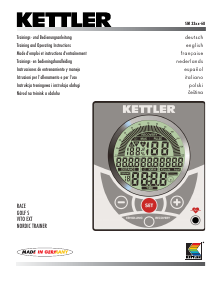 Manuale Kettler SM 3308-68 Consolle di fitness
