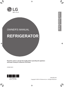 Manual de uso LG LRKNS1400V Refrigerador de kimchi