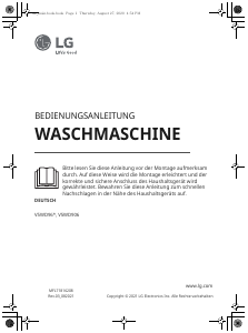 Bedienungsanleitung LG V5WD906 Waschmaschine