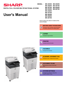 Handleiding Sharp MX-5050N Multifunctional printer