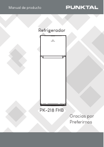 Manual de uso Punktal PK-218 FHB Frigorífico combinado