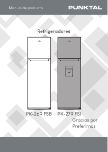 Manual de uso Punktal PK-269 FSB Frigorífico combinado