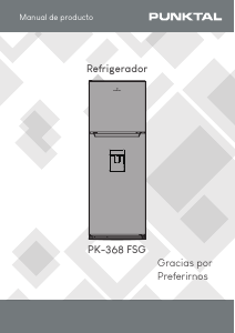 Manual de uso Punktal PK-368 FSG Frigorífico combinado