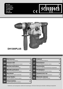 Manual Scheppach DH1300PLUS Demolition Hammer