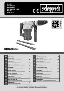 Manual Scheppach DH1600MAX Demolition Hammer