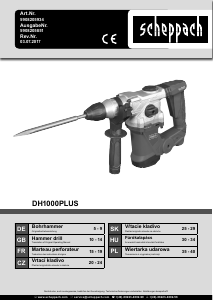 Használati útmutató Scheppach DH1000PLUS Bontókalapács