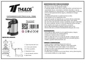 Manual Thulos TH-EX47 Citrus Juicer