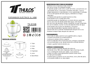 Manual Thulos TH-EX46 Citrus Juicer