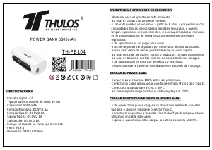 Manual de uso Thulos MB-PB104 Cargador portátil