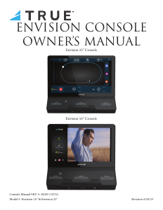 Handleiding True Envision 22 Fitnessconsole