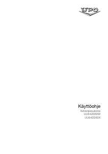 Käyttöohje UPO UU642D60W Astianpesukone