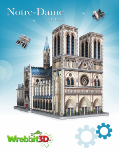 Руководство Wrebbit Notre Dame de Paris 3D паззл