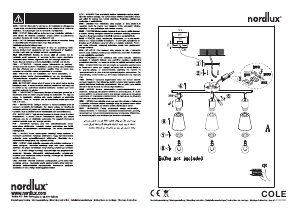 Manual de uso Nordlux Cole 3-Spot Lámpara