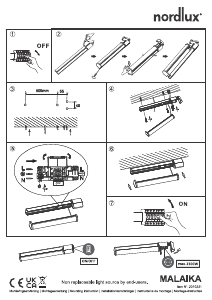 Bruksanvisning Nordlux Malaika 68 Lampa