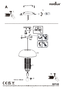 Bruksanvisning Nordlux Notus XL Lampa