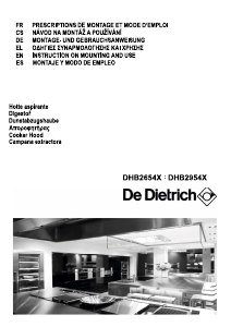 Manual De Dietrich DHB2654X Cooker Hood