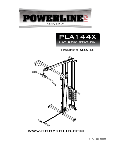 Handleiding Body-Solid PLA144X Fitnessapparaat