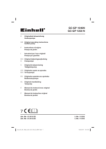 Manual Einhell GC-GP 1250 N Garden Pump