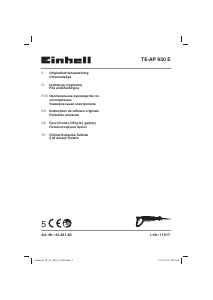 Kullanım kılavuzu Einhell TE-AP 950 E Tilki kuyruğu testere