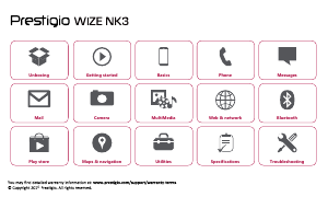 Manual Prestigio Wize NK3 Mobile Phone
