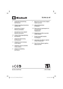 Manual Einhell TE-RH 32 4F Ciocan rotopercutor