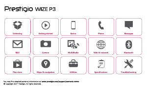 Manual Prestigio Wize P3 Mobile Phone