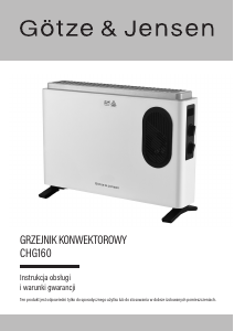 Instrukcja Götze & Jensen CHG160 Ogrzewacz